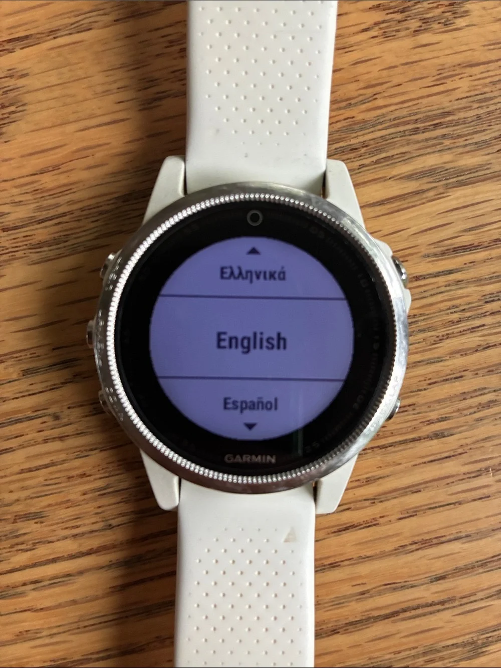 Garmin Fenix 5s White Sport Smartwatch with original white Band and charger